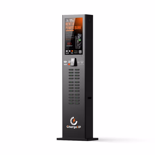 ChargeUP rental station kiosk